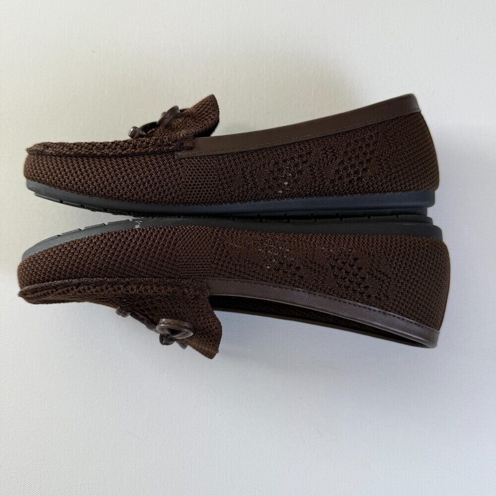 Daisy Fuentes Brown Knit Moccasin-Style Loafers, Women's Sz 6.5W, NWOT - Picture 8 of 12